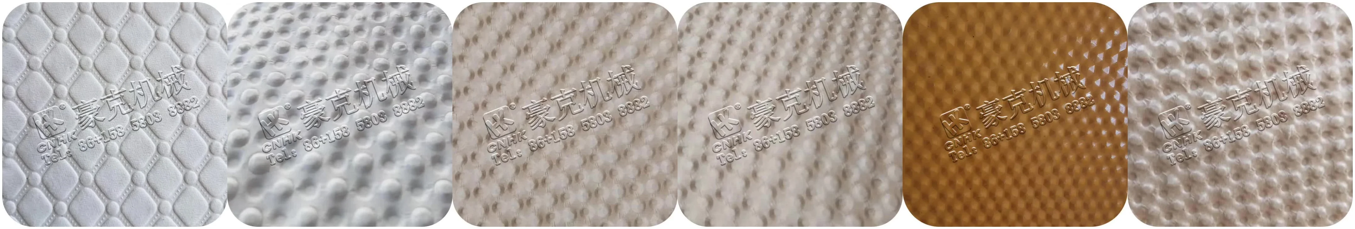 Automatic 3D Toilet  Tissue Paper and Kitchen Towel Paper Roll making Rewindng Embosser Machine