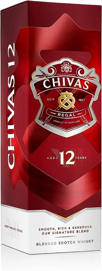 Trio CHIVAS REGAL 12, XV et 18 ans Whisky Ecossais - 40%, 3x70cl