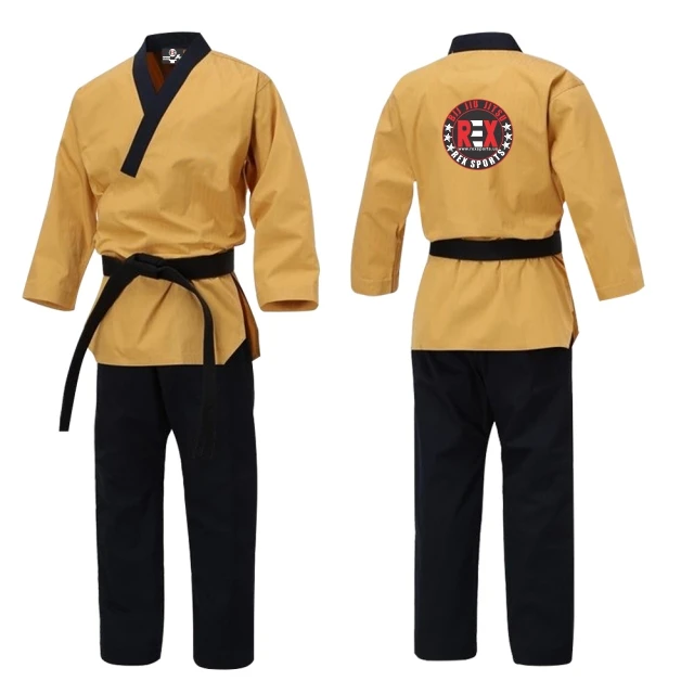 White Taekwondo Dobok Affordable Martial Arts Uniforms TKD Gi Pearl Weave Cotton Wholesale Judo Uniform Bjj Kimono Unisex Judogi