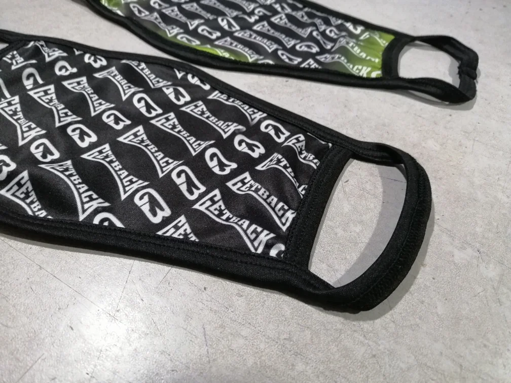 Full Sublimation Oem New Designs Logo Face-Masks-Mouth Covers /Face-Mask-Mouth Covers Reusable Polyester Cotton with 2,3 Layers