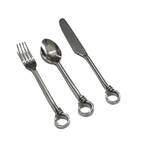 Silver Nickel Plated Branches Design Handcrafted Sets Silverware Flatware By United Handicrafts