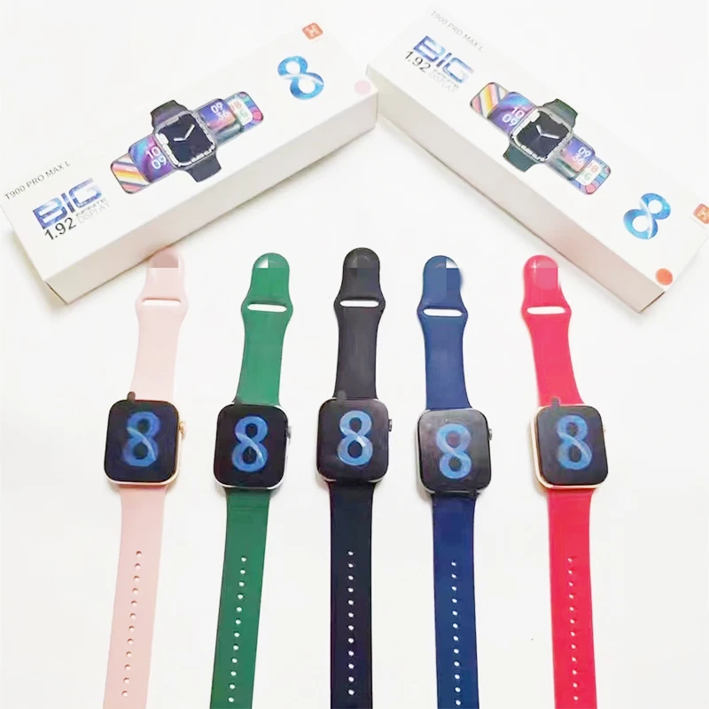 2022 Wholesale Smartwatch t900 pro max L serie 8 Waterproof Full Touch Bt Call Sport Heart Rate Monitor t900 pro max l