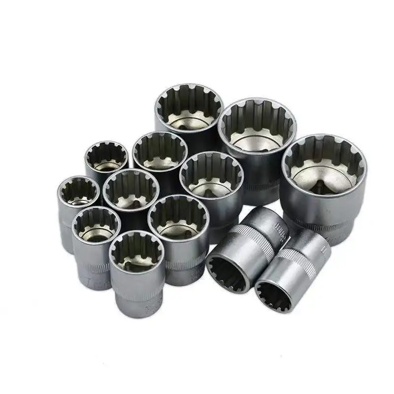 High Quality Crv Material Matt Finish 19pc Hand Tools 1/2 Gear Lock Socket Set FOR PORSCHE VEHICLES