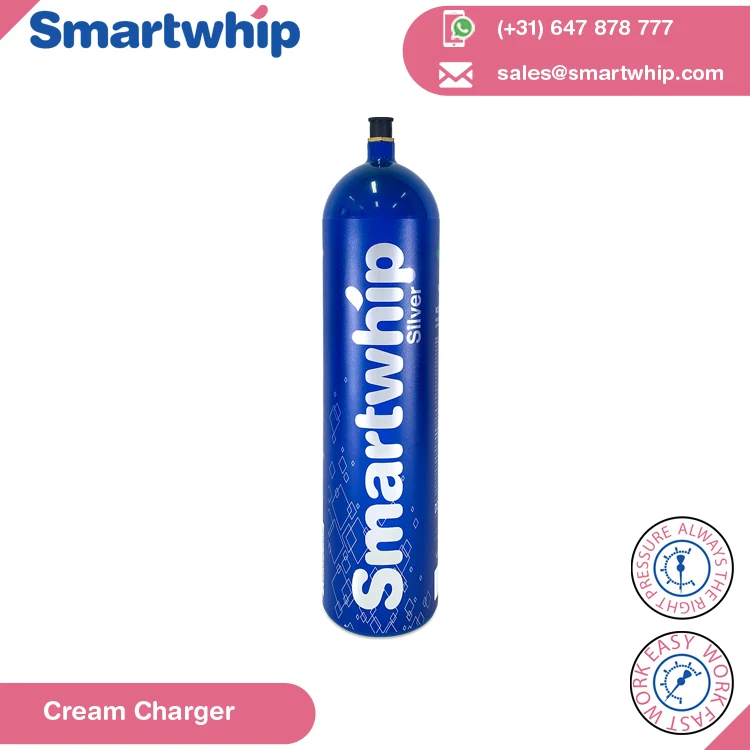 Global Vendor Selling Reliable Quality Aluminium Metal Material 640g Smartwhip Silver Whip Cream Chargers