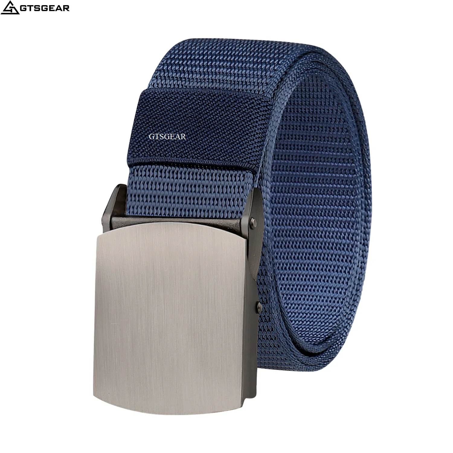 BL37 men simple canvas belts OUTDOOR SPORTS training smooth buckle tactical outdoor belt hiking riding