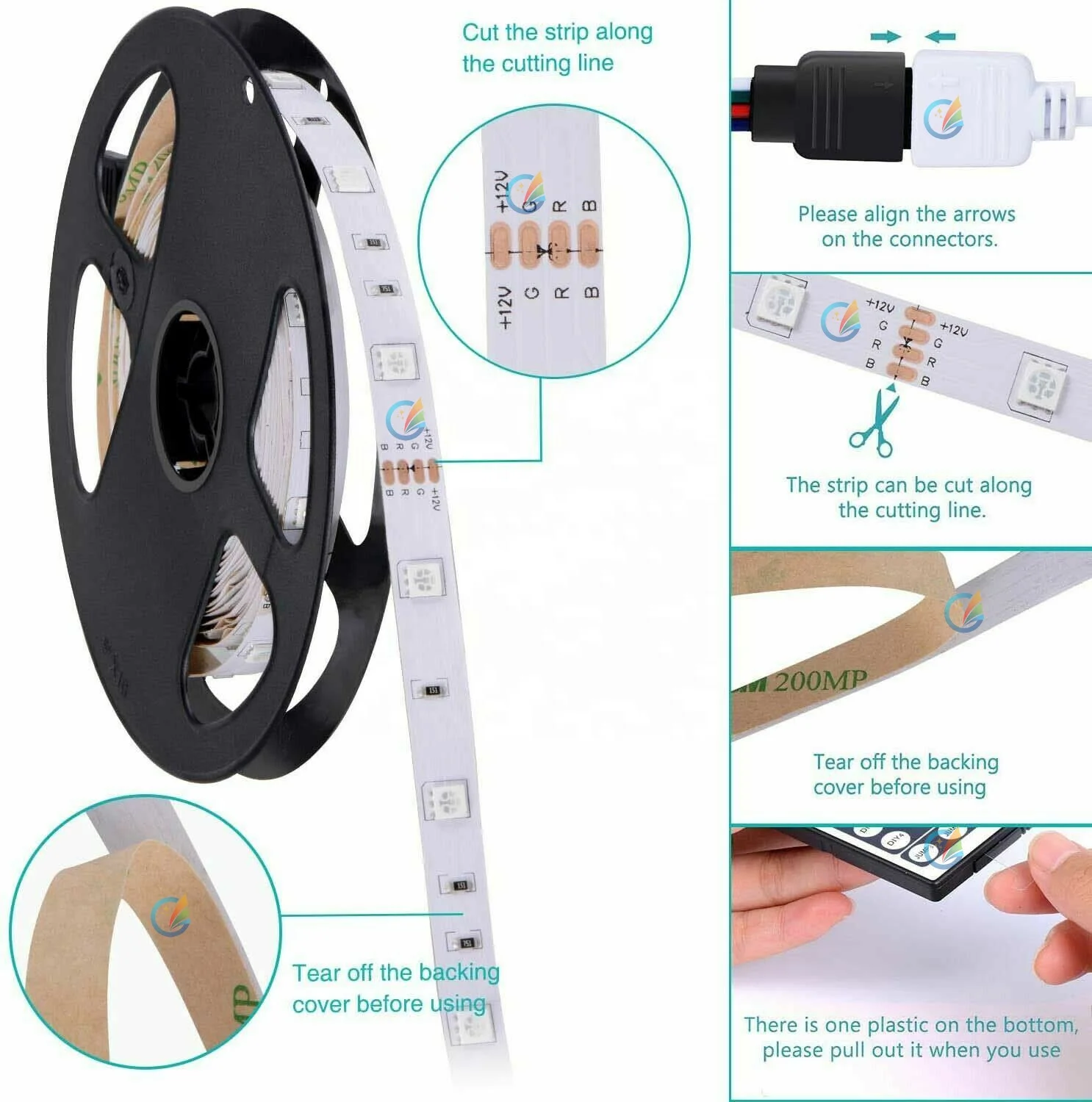 shenzhen czinelight waterproof 12V 120 leds ic ws2811 ws2812 ws2812b cinta ledstrip 5m 3528 5050 rgb led tape