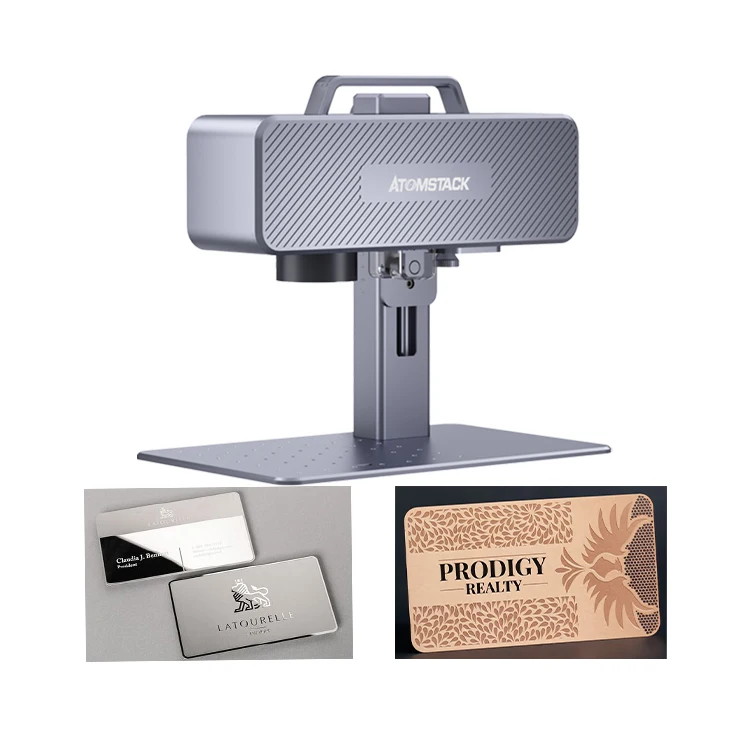 New Arrival Atomstack M4 2-in-1 Engraver Printer For Small Business Ideas 20W Metal And Plastic Fiber Laser Engraving Machine