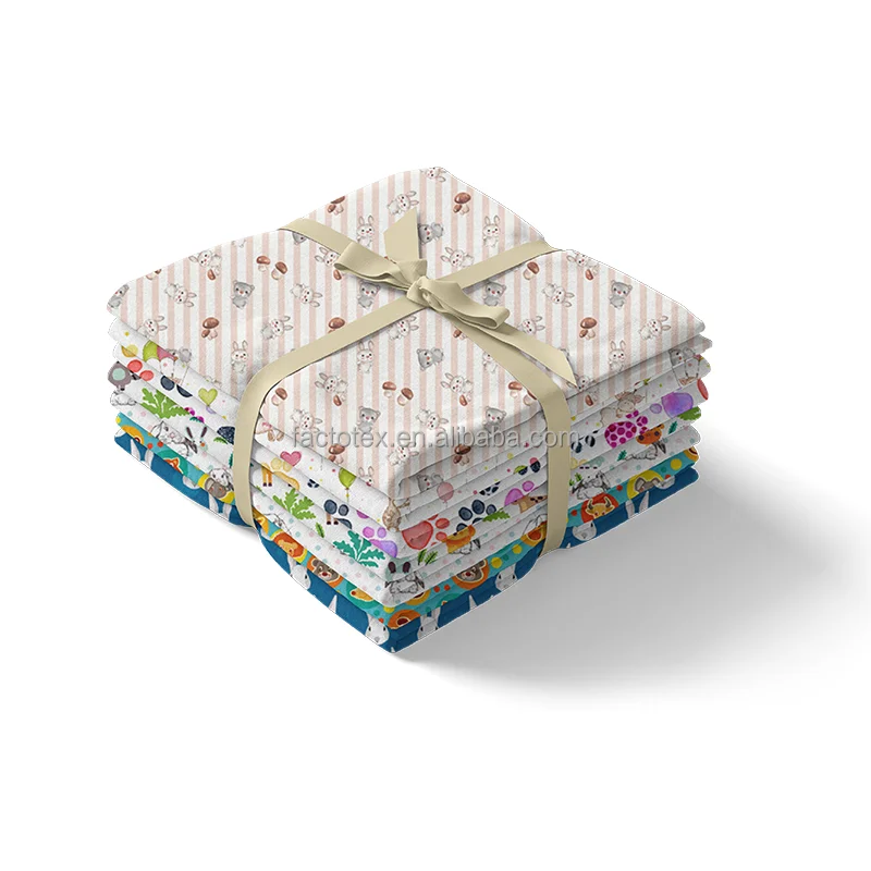 Custom Printed Cotton Woven Fabric 100% Organic Cotton Fabric for Dress Material