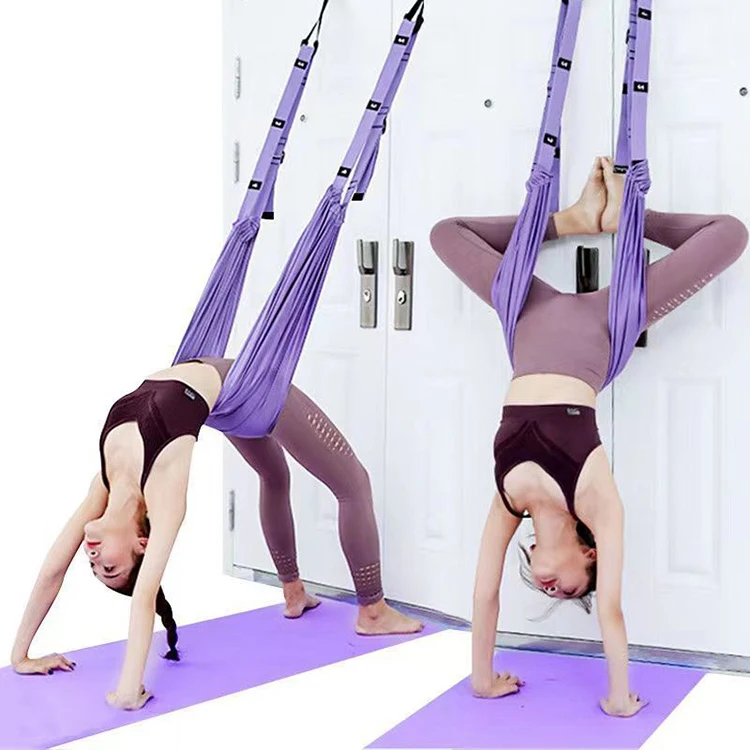 Home Gym Aerial Yoga Hammock Set with Stretching Strap Fitness Pilates Flexibility Training Pilates Reformer Product Category