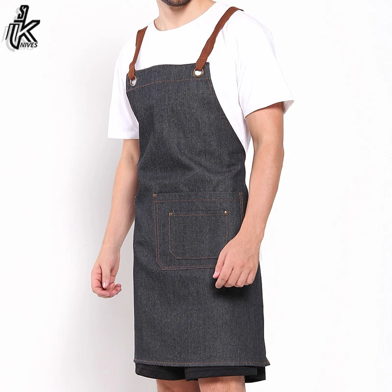 Оригинальный фартук шеф-повара высокого качества кухонный фартуки из 100% хлопка для работы