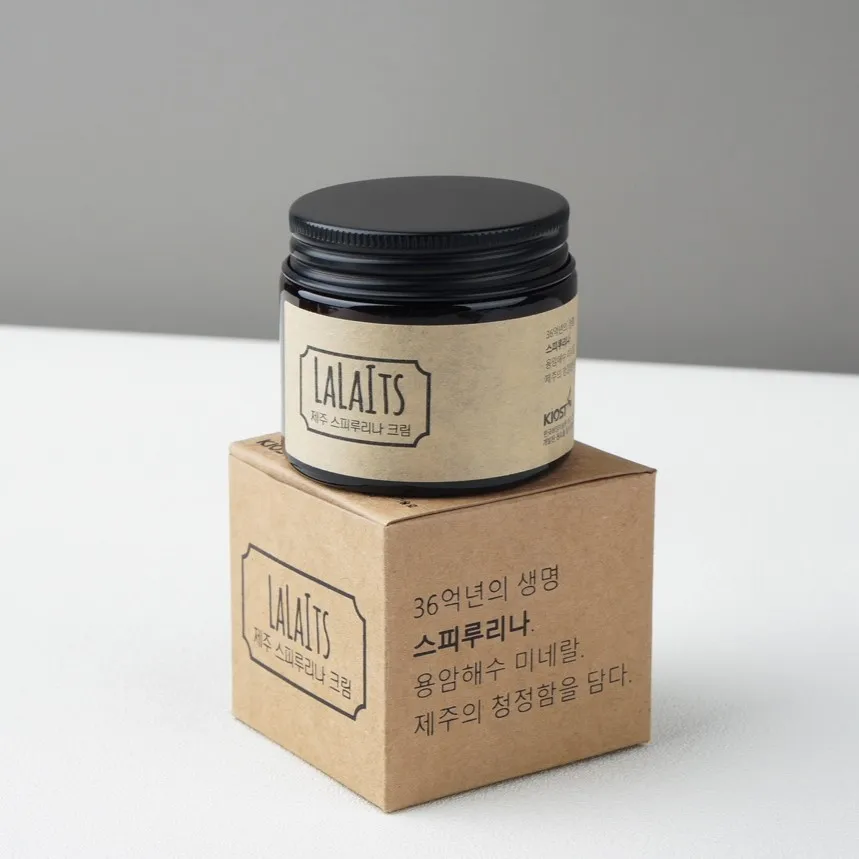 Private Label Korean LALAITS Spirulina Maxima Day & Night Cream with Coconut Oil - Hydration, Whitening, Acne & Wrinkle Solution