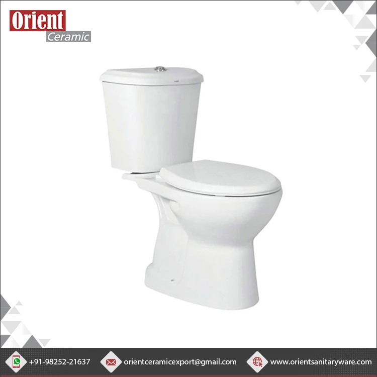 OEM Available of Elongated bowl Shape Two Piece Water Closet with 3L - 4.5L / 3L - 6L Flushing Flowrate at Lowest Price