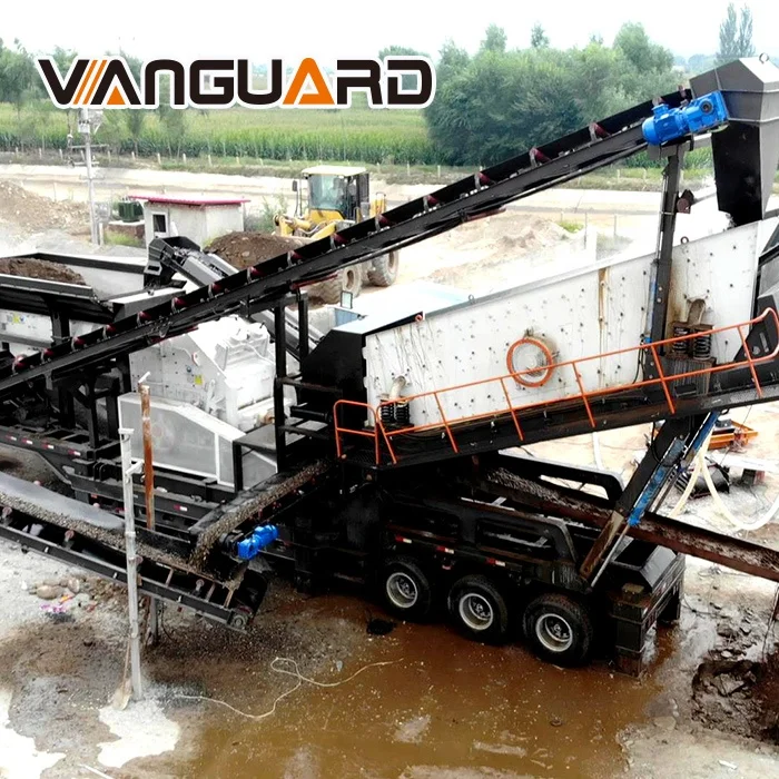 Mobile Impact Crusher Mobile Crushing Plant For Limestone Cobblestone
