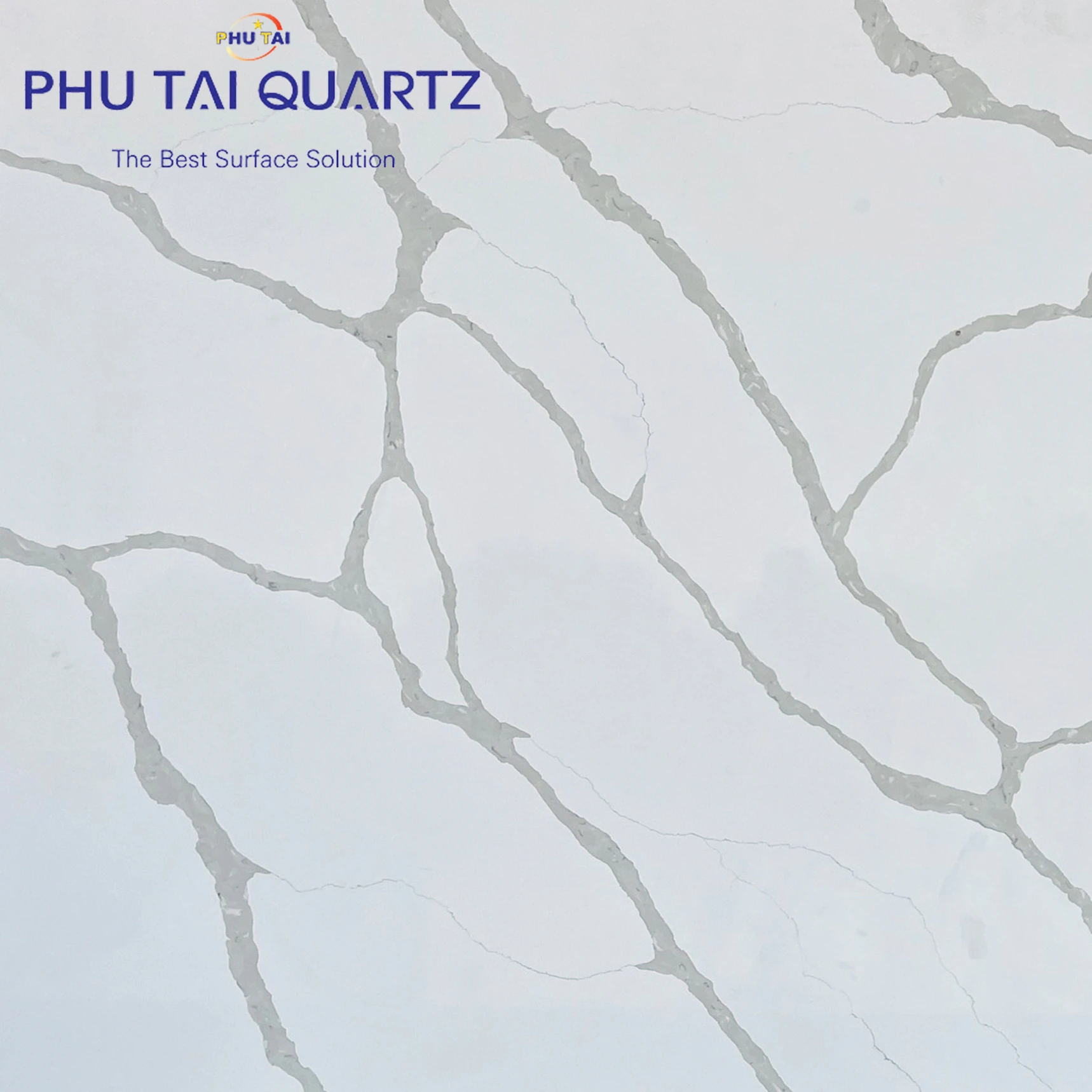 Quartz Calacatta Divine PT-9016   Polished Slab High Quality for Kitchen Countertops and Interior Walling Decoration from