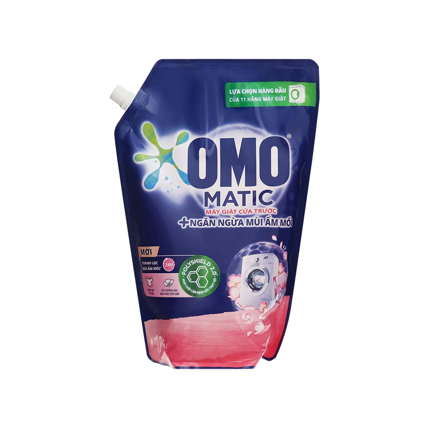 Commercial O-mo modly smell removing Detergent Washing Liquid Bag 1.9L - Front Load Laundry Softener Liquid - Detergent liquid
