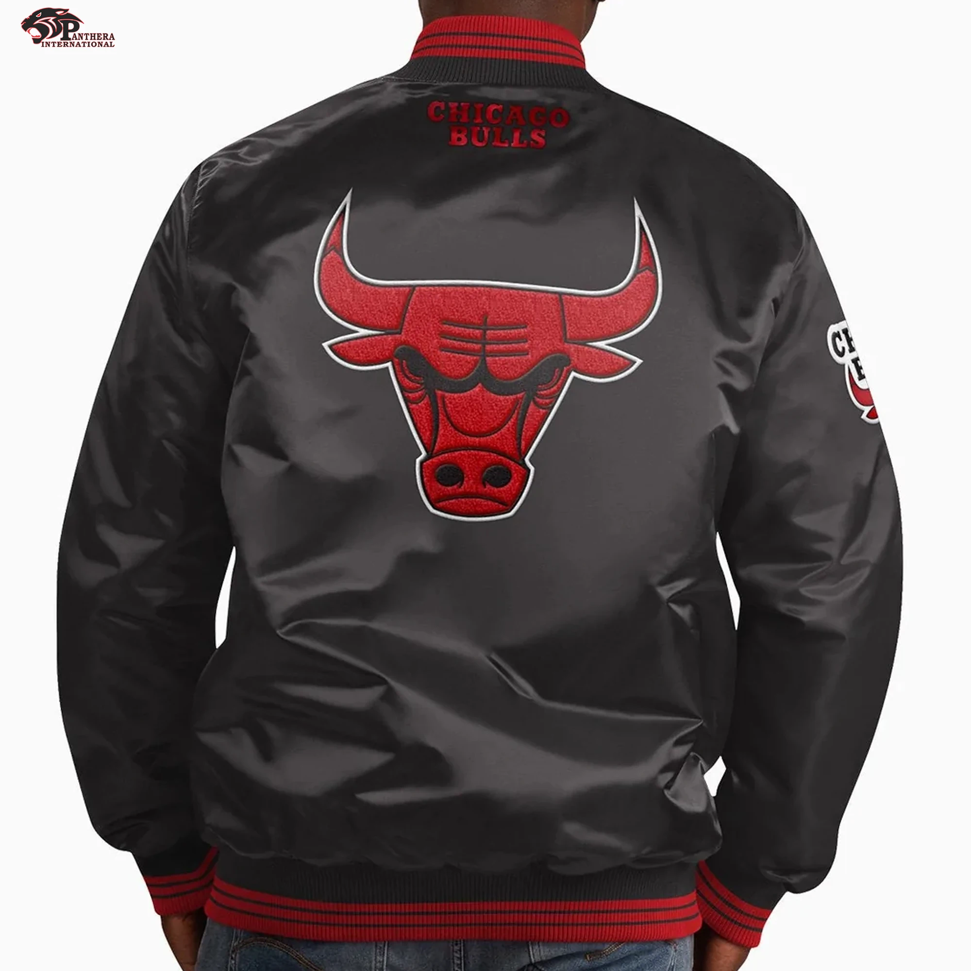 Custom Baseball Satin Jacket With Custom Embroidery And Chenille Logos Hot Sale Jackets