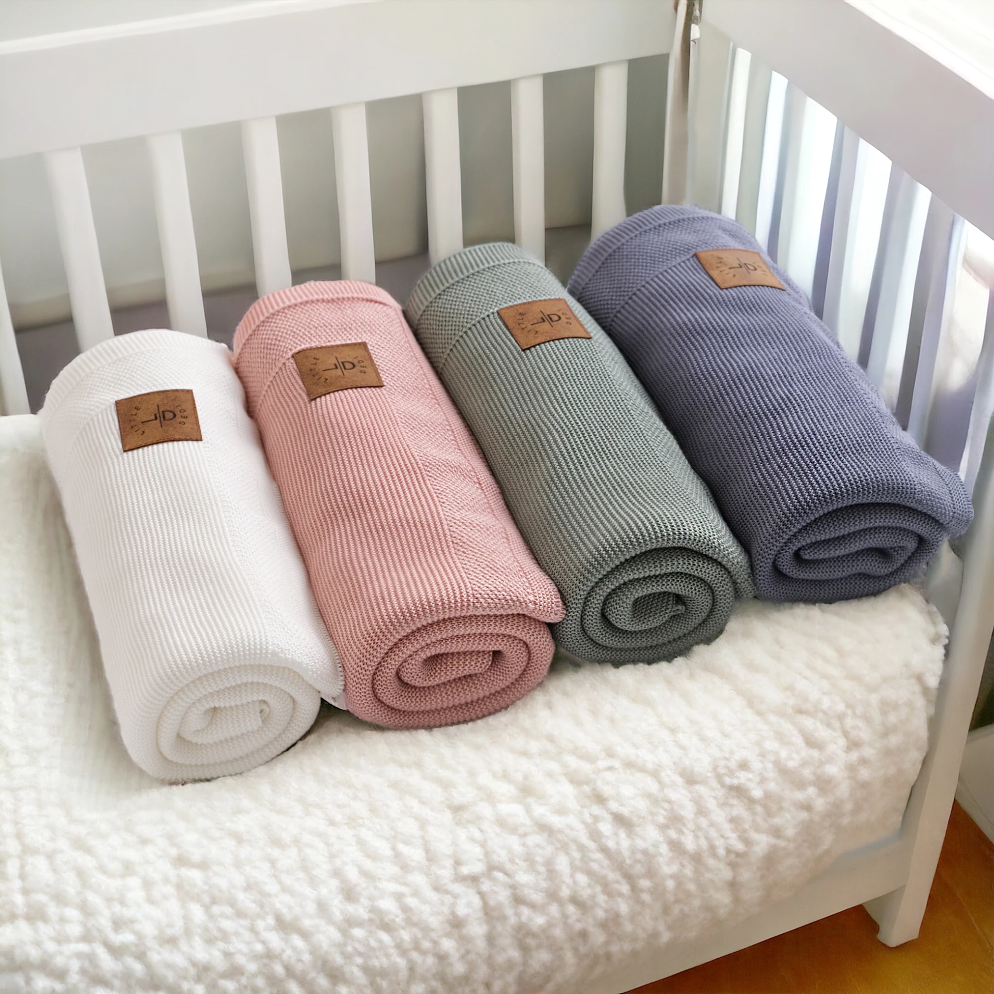 100% Tencel Lenzing Lyocell DUA Baby Blanket 80*100 Lily Pad Crochet Cable Knit Blanket Colorful Blanket Baby Special Knitted