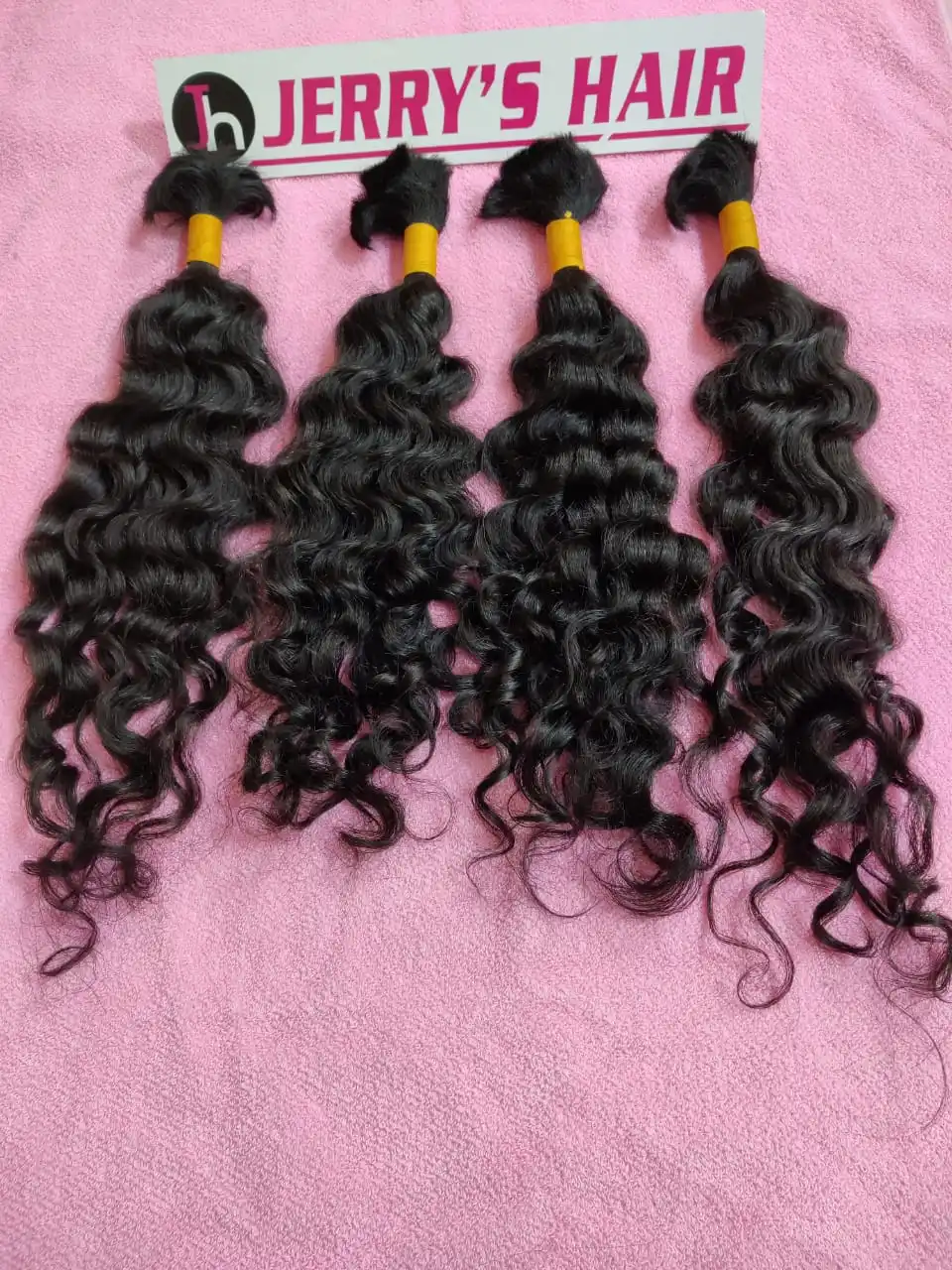 Indian 100% Virgin Bulk Human Hair Extensions Raw Unprocessed Afro Waves Curls 8 Inches Tape Wigs Bundles High Quality Body
