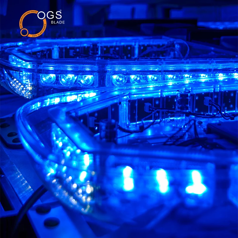 Customised Led Lightbar For Ambulance Fire Truck Emergency Vehicles 9/30 Volt DC Fixed Mounted Light Bar 3 W Leds