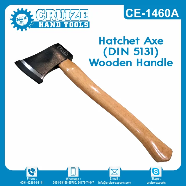 Hatchet Axe with Wooden Handle DIN 5131