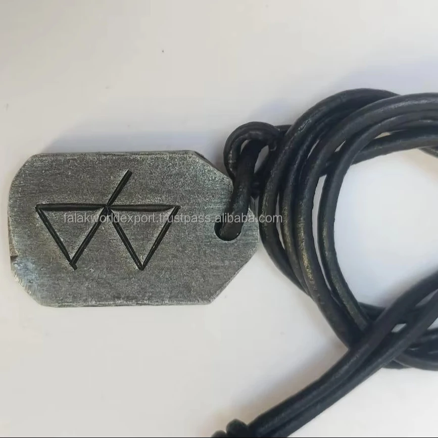 Viking Odin Rune Spear Pendant Stainless Steel Nordic Viking Warrior Rune Viking Amulet Pendant Nordic Falak World Export