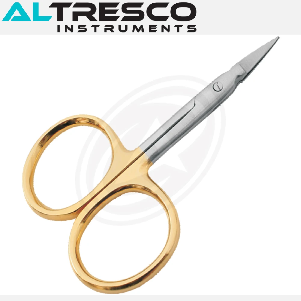 Adjustable Beauty Economy Scissors (Arrow Point) Stainless Steel Large Finger Rings TC Blades (Cushion Handle)