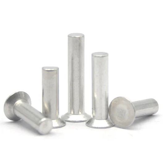Aluminum standard flat head tapered M4M5M6 solid rivets countersunk head M0.6 M1solid rivets Micro Round Head rivet