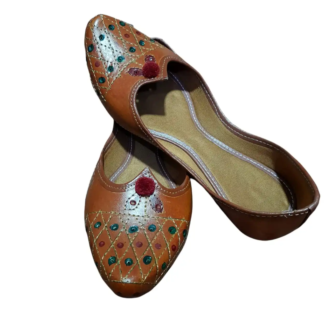 women khussa/Punjabi jutti comfortable wear women Handcrafted Ethnic Leather juti