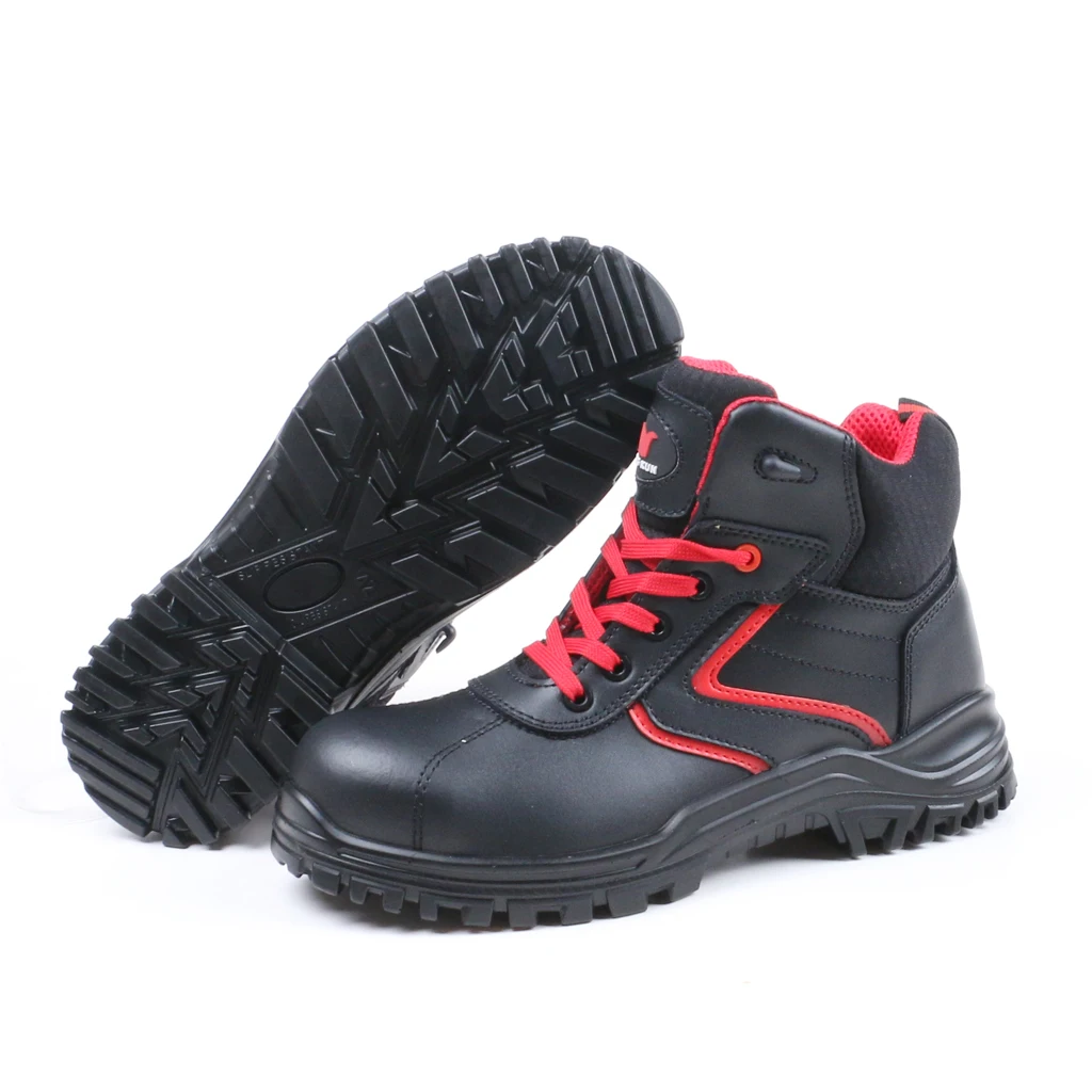 Anti static construction work boots outdoor safety shoes men steel toe