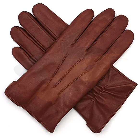 Mens Italian Sheepskin Leather Gloves Cashmere Lined