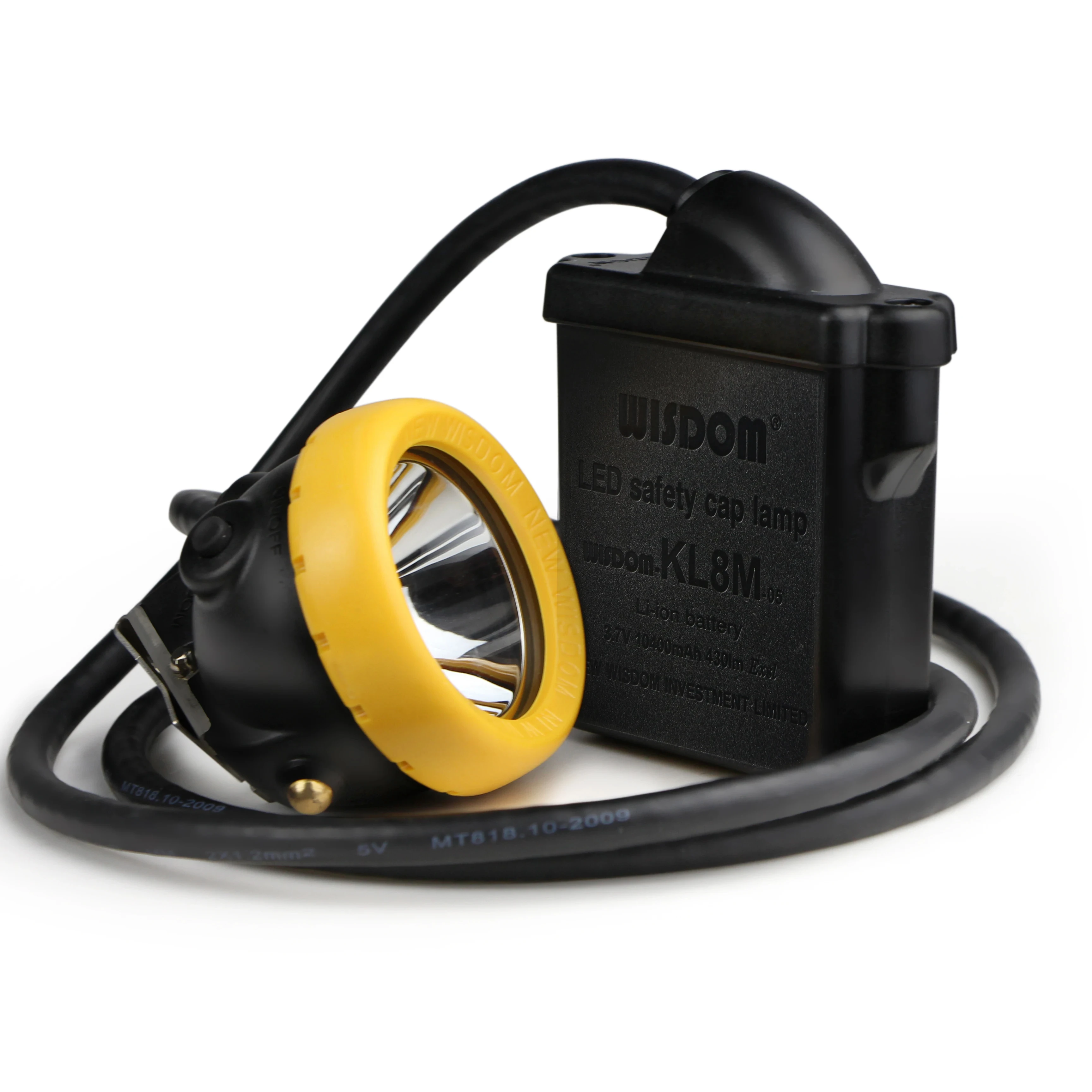 IECEx Explosion-proof Miner Lamp, WISDOM KL8M Mining Cap Lamp 24000 Lux Underground Mine Lights IP68 Water-proof