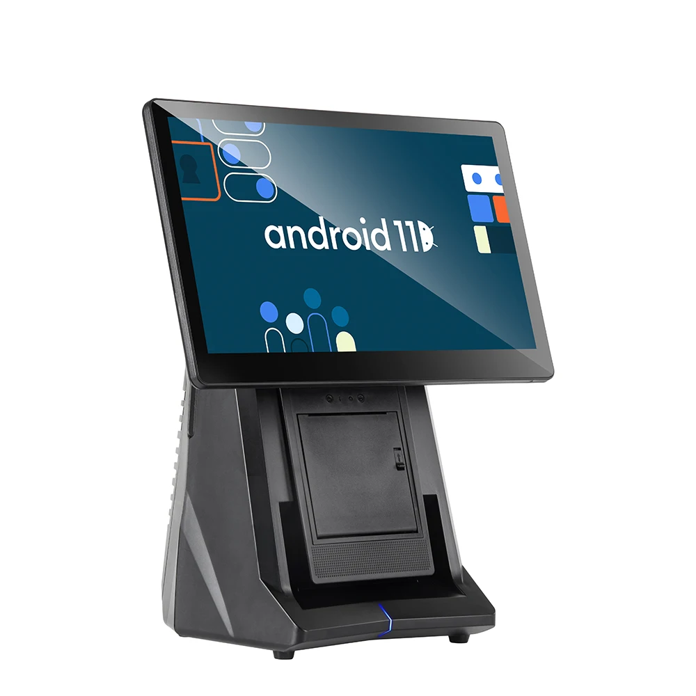 Top Selling All In One Restaurant POS System With Printer Scanner And Cash Drawer Android POS Terminal with 80mm printer