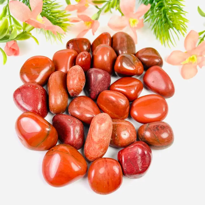 Wholesale High Quality Natural Red Jasper Tumbled Stone Carved Feng Shui Healing For Home Decoration And gifts