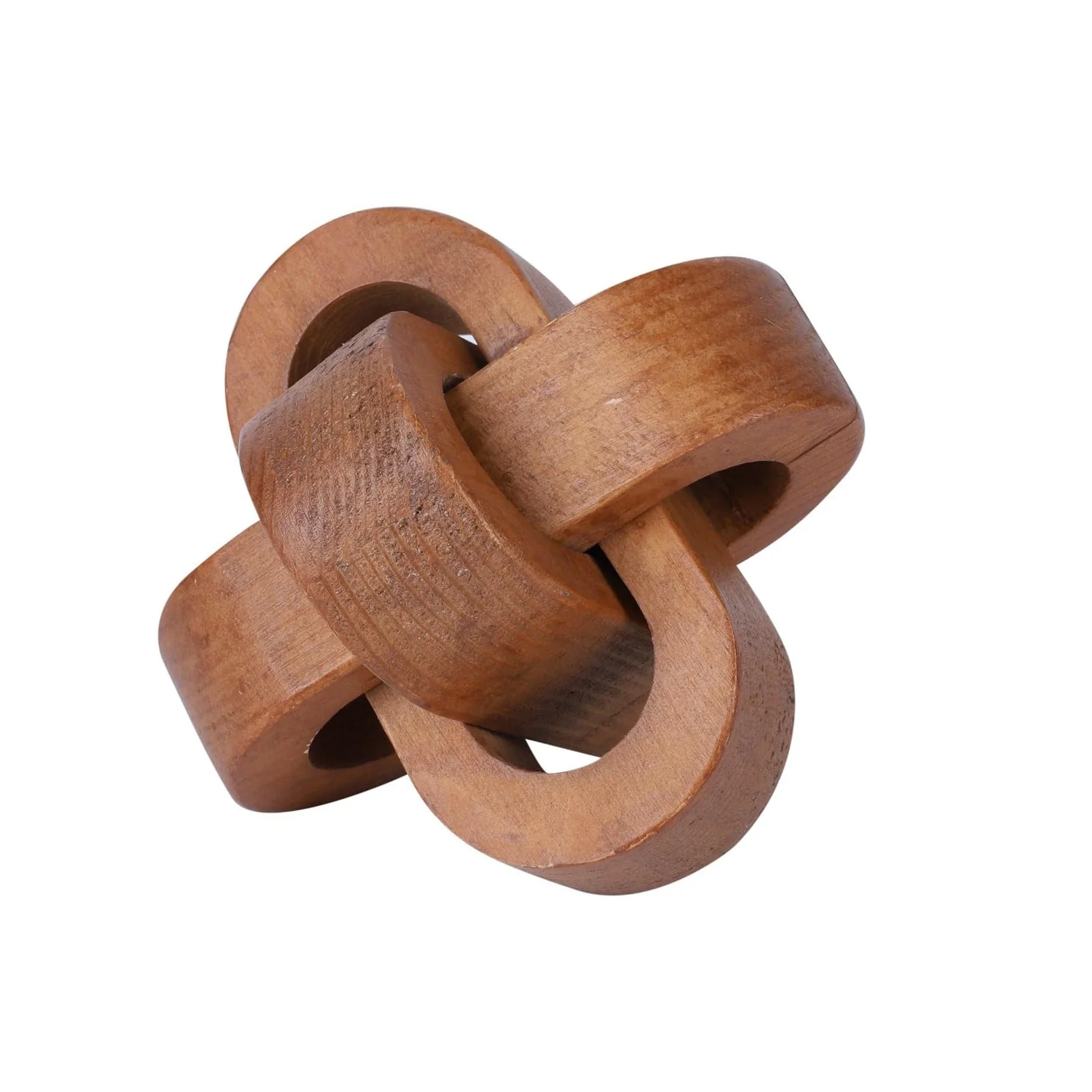 Wood Knot Decor Coffee Table Hand Carved Modern Rustic Boho Bookshelf for Desk Organizer and Pen Use Home Decoration