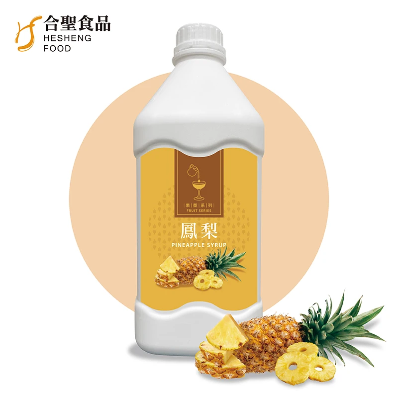 Taiwan factory high quality 6 times pineapple concentrate fruit syrup drink