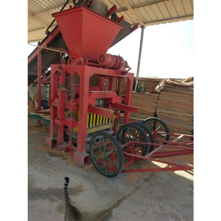 Concrete Block Making Big Concrete Brick Making Machine QTJ4-35 Hollow Brick Full Automatic Brick Production Line