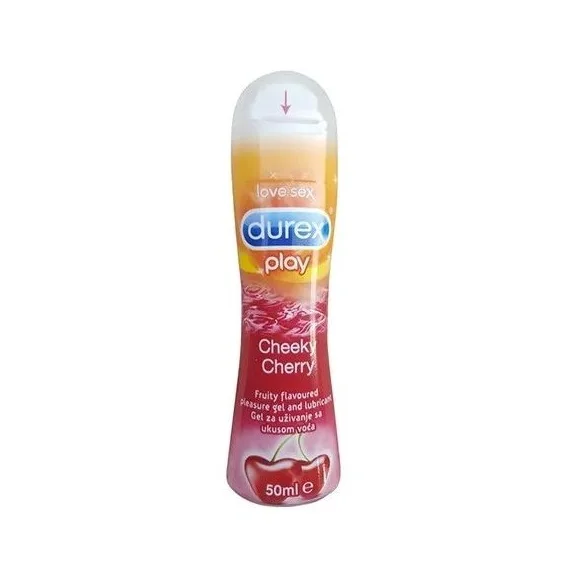 Original Quality Cheap Price Durex Lube Cherry Flavoured Lubricant Gel for Men & Women - 50ml | Water based lube For Export