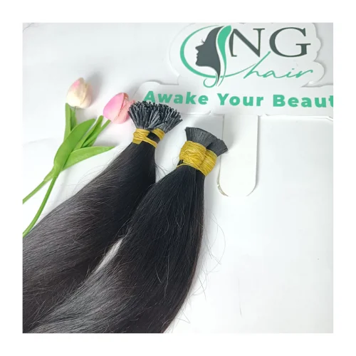 Hot Sale Straight I Tip Hair All Color 100% Virgin Human Hair Unprocessed Clip in Vietnamese Hair No Genius Weft