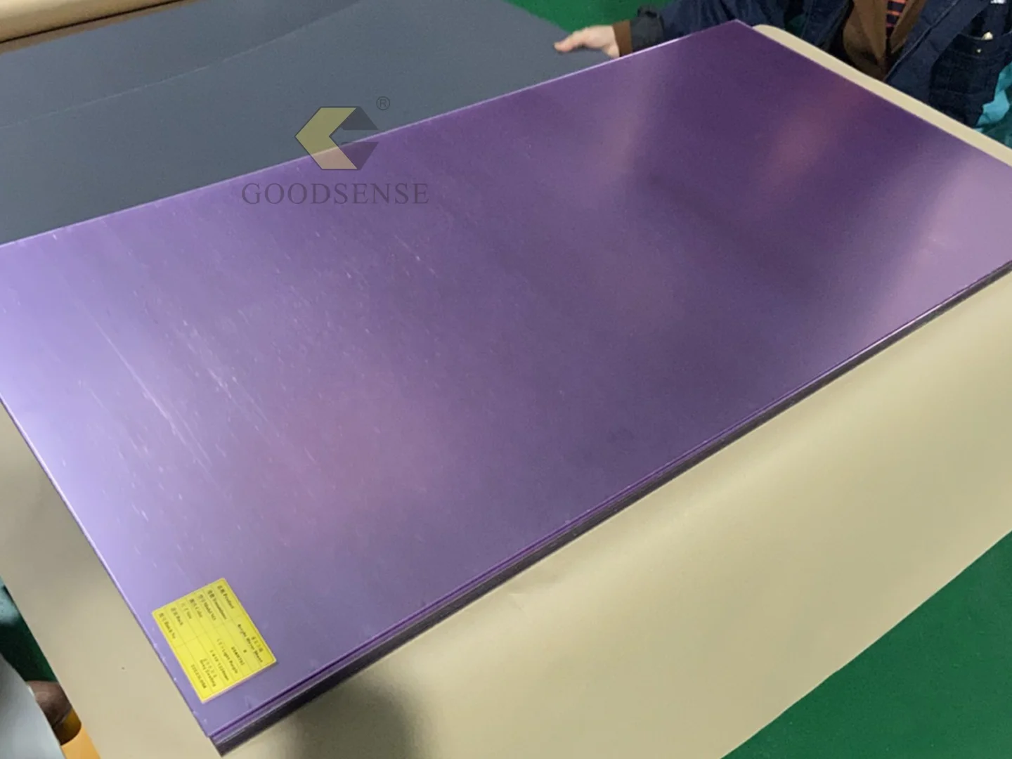 Goodsense Espejo De Plastico Direct Factory Adhesive Paste Mirror PMMA Purple Acrylic Single Sided Mirror Sheet