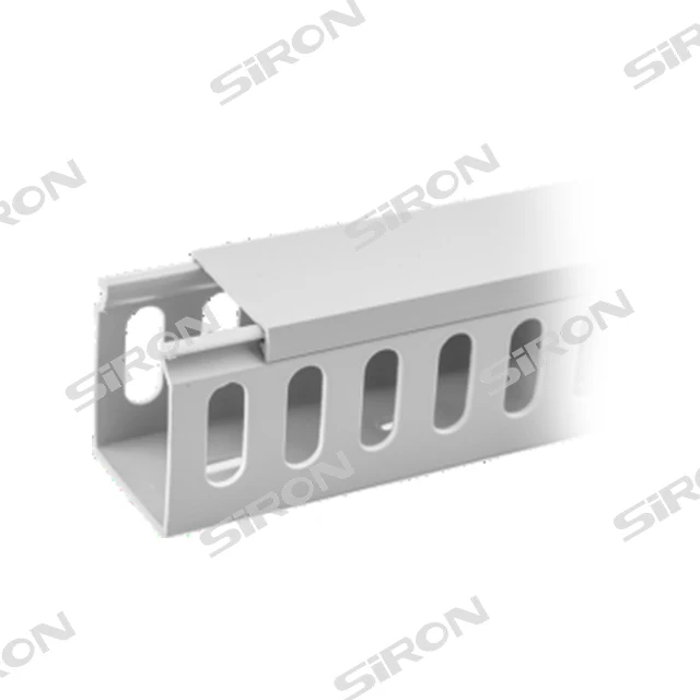 SiRON  G013  PVC trunking 60 x 40 slotted U channel wire cable tray