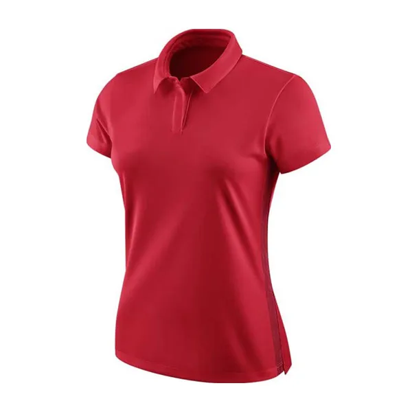 Women Polo T-Shirt Clothes Blank Ladies Sport Polo T-shirts Hot Sale Logo Lady Short Sleeve Polo T-Shirt 14 Button Neck