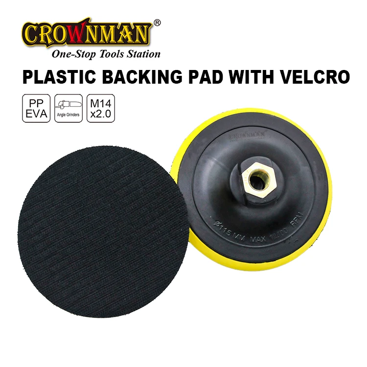 CROWNMAN Power Tools Accessories plastic foam hook and loop polishing backer pad plate backing pads use with sandpaper