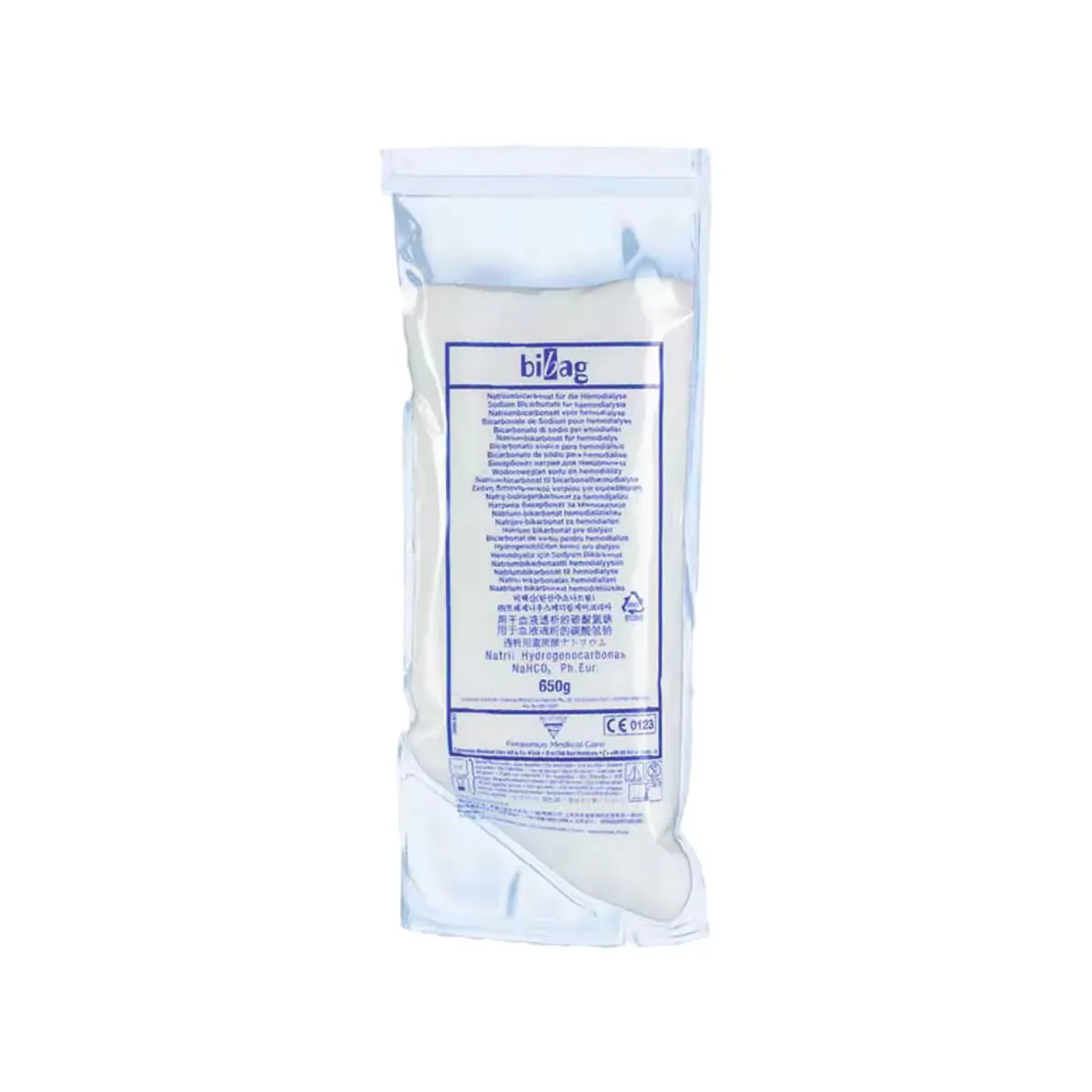 High Quality Industry Trending Dry Bicarbonate Bag Bibag Bicarbonate Cartridge Bicart for Dialysis 4008 machine 650 gm