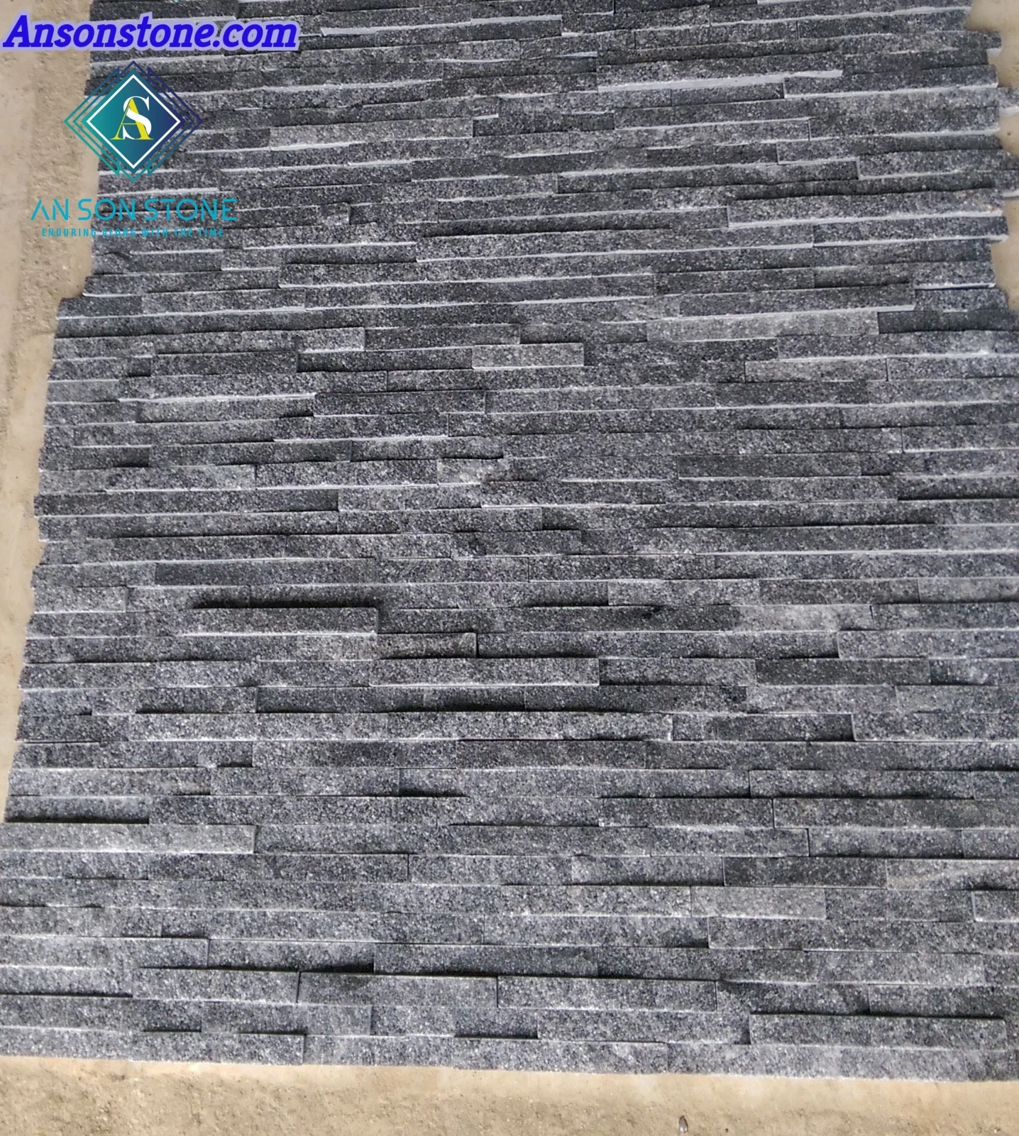 Black Decorative Marble Wall Panel 10 Lines - Natural Stone In Vietnam