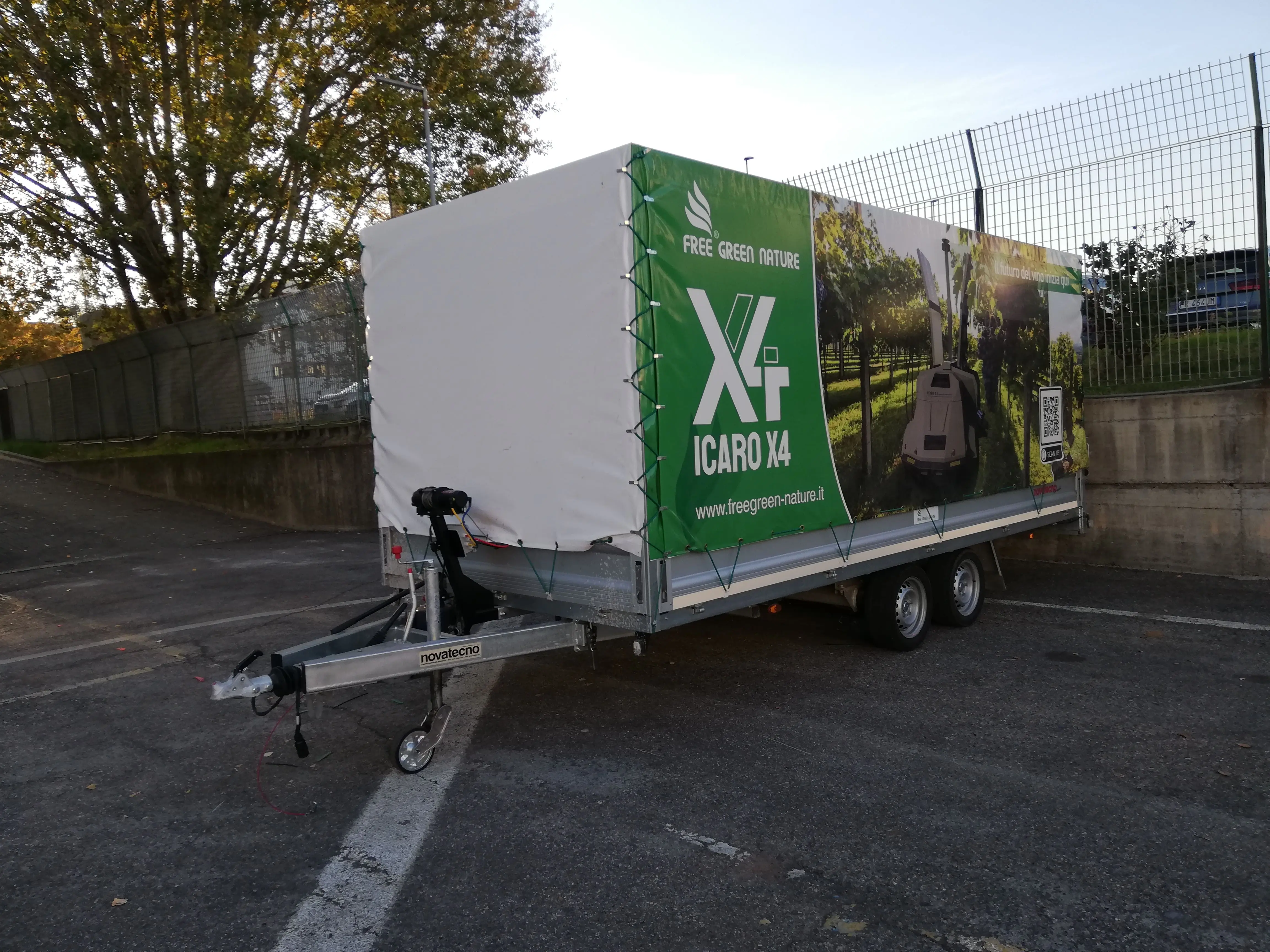 italian quality compact rear tipper trailer 327 UNI 420T ideal for work and leisure