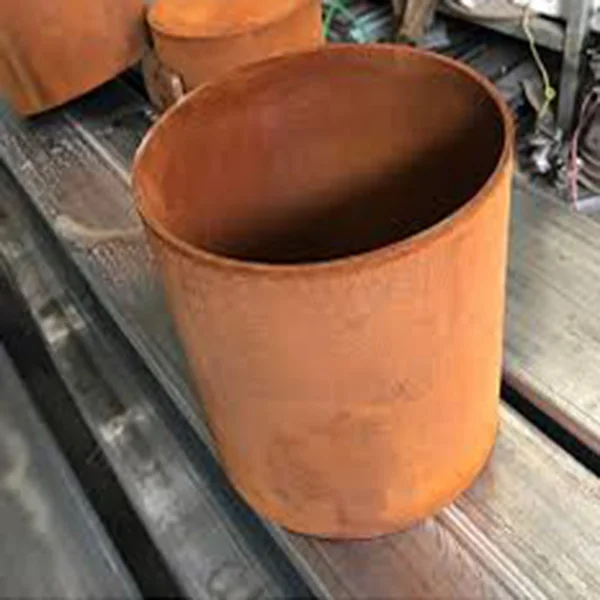Custom outdoor large metal plant garden flower pots manufacturers