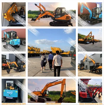 China NIVO High Quality Excavator 9 Ton Diggers hydraulic Crawler Excavators with cummins engine or parts