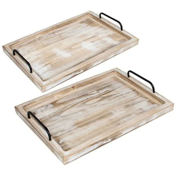 Luxury quality Decorative Wooden Tray with Carved Details Suitable for Coffee Tables and Vanity Catering Solutions from India