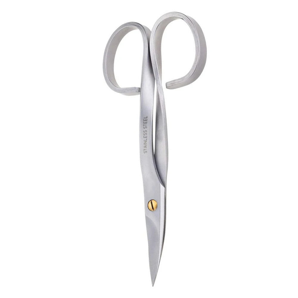Hot Selling Customized Professional Nail Scissor Manicure For Nails Manufacturing Cuticle Scissors Curved Pedicure Beauty Shears