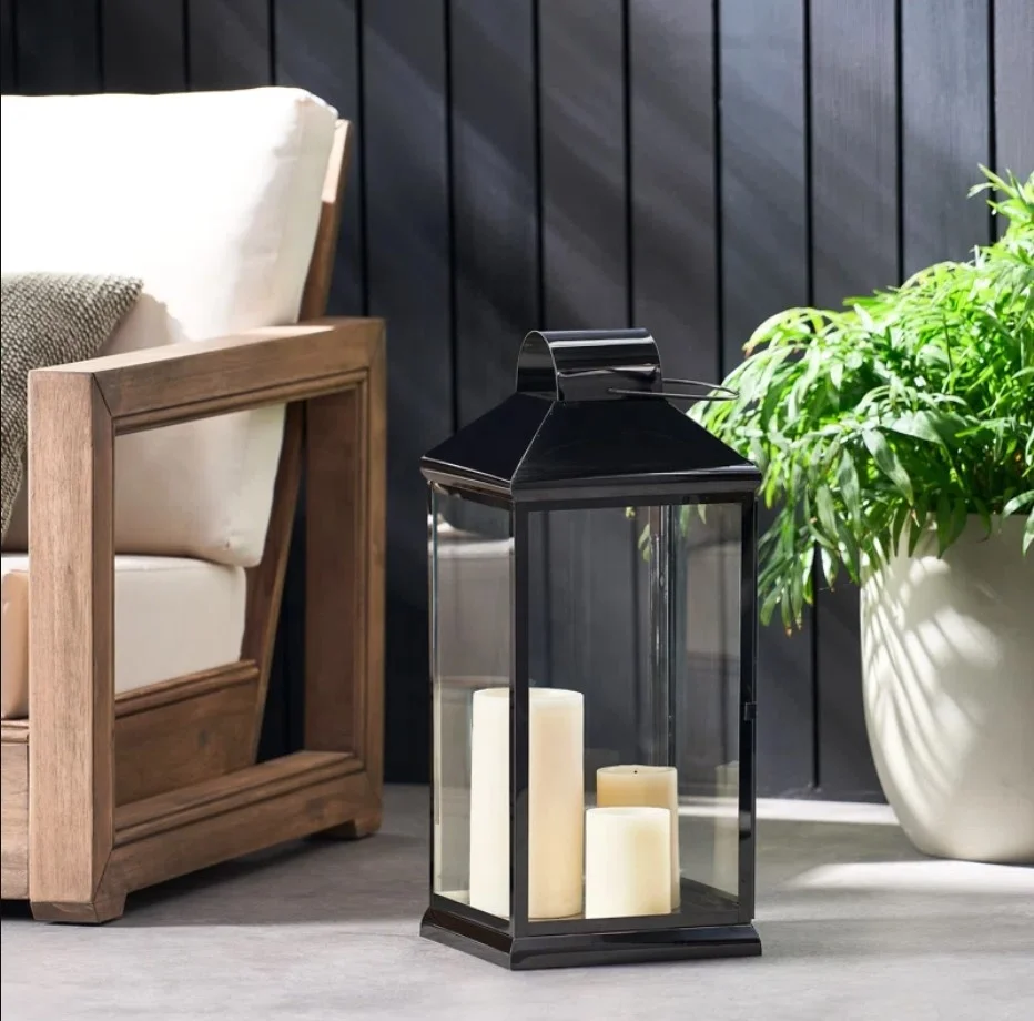 Stainless Steel Luxury Extra Large Floor Standing Candle Lantern for For Home Decor and Event Decoration